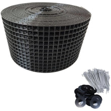 Load image into Gallery viewer, 8 inch x 100ft Solar Panel Bird Guard 100pcs Stainless Steel Fasteners Clips
