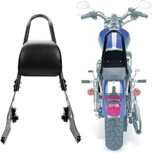 Load image into Gallery viewer, Passenger Backrest Pad Sissy Bar Cushion For Harley Sportster XL 883 1200 04-UP