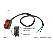 Load image into Gallery viewer, Universal motorcycle ATV handlebar ON OFF light switch button
