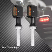 Load image into Gallery viewer, Pair Rear Mini LED E Mark Turn Signal Light For Harley Softail Touring Sportster