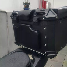 Load image into Gallery viewer, 45L Motorcycle Tour Tail Box Trunk Luggage Top Lock Storage Carrier Case Black