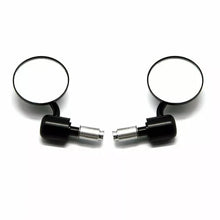 Load image into Gallery viewer, Pair Black CNC Motorcycle Bar End Mirrors 7/8 22mm Round Adjustable