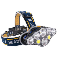 Load image into Gallery viewer, 8Led Usb Rechargeable Head Lamp Cob red Outdoor Camping Flashlight AU
