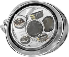 Load image into Gallery viewer, 5.75" Chrome LED daymaker bullet headlight For Harley Sportster dyna softail XL