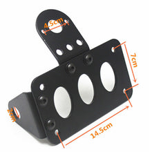 Load image into Gallery viewer, Motorcycle Metal Side Mount License Number Plate Holder Tail Light Bracket Frame