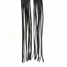 Load image into Gallery viewer, 12" Leather Motorcycle Bkie Brake Lever Covers Biker Clutch Fringe Long Tassels