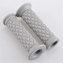 Load image into Gallery viewer, NEW Diamond Motorcycle Cafe Racer Hand Grip Grey 22mm OPEN END