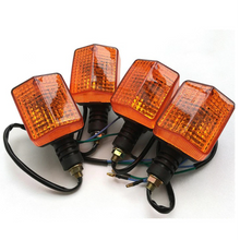 Load image into Gallery viewer, 4PCS MOTORCYCLE INDICATORS FOR HONDA YAMAHA SUZUKI KAWASAKI BLINKERS YELLOW LENS