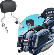 Load image into Gallery viewer, Chrome Sissy Bar Passenger Backrest For Harley Touring CVO Road Glide Custom