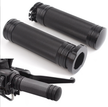 Load image into Gallery viewer, 1" CNC Black Hand Grips Handlebar For Harley Davidson Touring Sportster Dyna FXS