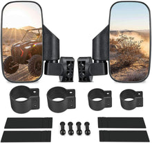 Load image into Gallery viewer, 1 Pair Universal Type UTV Side View Mirrors Polaris RZR XP1000 XP1K Turbo Black