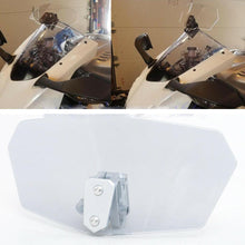 Load image into Gallery viewer, Adjustable Motorcycle ATV Windshield Windscreen Wind Deflector Clip On Universal