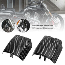 Load image into Gallery viewer, Black Front Brake Caliper Insert Set Cover For Harley Street Glide FLHX 08-19