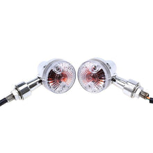 Load image into Gallery viewer, 2 x Classic Motorcycle Indicators Blinkers Turn Signals Light Amber