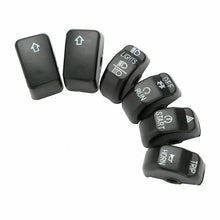 Load image into Gallery viewer, 6x Black Control Switch Button Cover Cap Kit For Harley Dyna Softail XL 2011-16