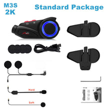 Load image into Gallery viewer, Maxto M3S Motorcycle Helmet Headset Intercom With Camera 2K Video Recorder