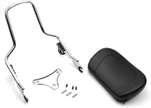 Load image into Gallery viewer, Chrome Sissy Bar Passenger Backrest For Harley Touring CVO Road Glide Custom