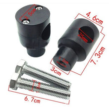Load image into Gallery viewer, 2x 1" 25mm Black Handlebar Riser Clamp Harley Custom Dyna Sportster Honda Suzuki