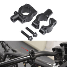 Load image into Gallery viewer, Motorcycle 7/8" Handle Bar Mirror Mount Holder Clamp Adaptor Black 8mm