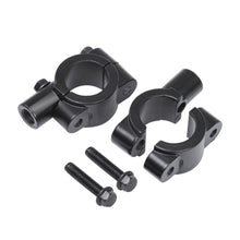 Load image into Gallery viewer, Motorcycle 7/8" Handle Bar Mirror Mount Holder Clamp Adaptor Black 8mm