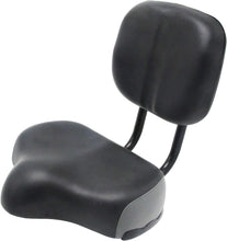Load image into Gallery viewer, Backrest Saddle Bike Seat with Backrest Bicycle Tricycle Saddle Seat 11.5"x 9.5"