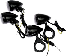 Load image into Gallery viewer, 4x 39mm LED Turn Signal Indicator Light For Harley Bullet black smoke XL