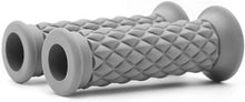 Load image into Gallery viewer, NEW Diamond Motorcycle Cafe Racer Hand Grip Grey 22mm OPEN END