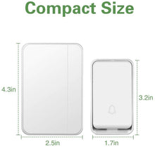 Load image into Gallery viewer, Self powered IPX7 Waterpoof Wireless DoorBell no battery home Door Bell Chime AU
