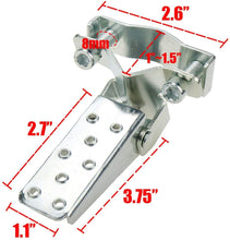 Load image into Gallery viewer, Foldable Footrest Foot Step Pegs Steel Pedal Black For Retro Motorcycle ATV