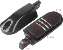 Load image into Gallery viewer, Motorcycle Streamliner Style Footpeg Foot Pegs Black For Harley Davidson
