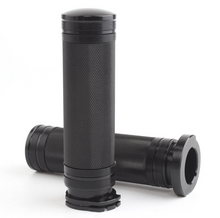 Load image into Gallery viewer, 1" CNC Black Hand Grips Handlebar For Harley Davidson Touring Sportster Dyna FXS