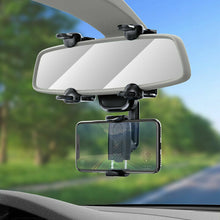 Load image into Gallery viewer, Phone Holder Rear-view Mirror Mount 360°Rotation For Car Truck Smartphone GPS