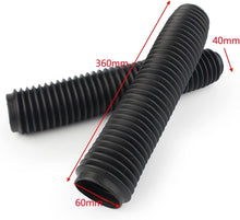 Load image into Gallery viewer, 2PCS 360MM Motorcycle Dirt Bike Front Fork Dust Cover Gaiters Boots Shock Rubber