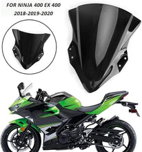 Load image into Gallery viewer, Tinted Black Windshield Windscreen Fit for Kawasaki Ninja 400, 2018-2019