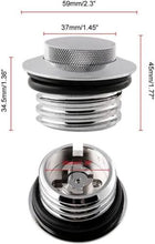 Load image into Gallery viewer, Chrome Pop Up Fuel Gas Tank Cap Cover For Harley Softail Motorcycle XL 883 1200