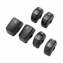 Load image into Gallery viewer, 6x Black Control Switch Button Cover Cap Kit For Harley Dyna Softail XL 2011-16