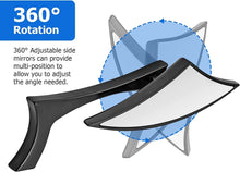 Load image into Gallery viewer, Motorcycle black Spear Blade Mirrors Fit Harley Davidson Sportster Dyna Softail
