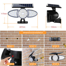 Load image into Gallery viewer, YH0530-PIR 38 LEDS Solar Emergency Security Garden Wall Motion Sensor Light