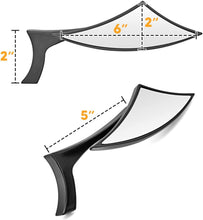 Load image into Gallery viewer, Motorcycle black Spear Blade Mirrors Fit Harley Davidson Sportster Dyna Softail