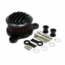 Load image into Gallery viewer, Aluminum Air Cleaner Intake Filter Kit for Harley Iron 883 Sportster 1200 Black