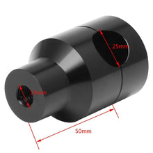 Load image into Gallery viewer, 2x 1" 25mm Black Handlebar Riser Clamp Harley Custom Dyna Sportster Honda Suzuki