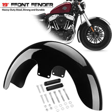 Load image into Gallery viewer, 19" Gloss Black Front Fender For Harley Touring Electra Street Tri Glide CVO