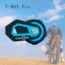 Load image into Gallery viewer, T-Max Pro Motorcycle Intercom Bluetooth Helmet Headset 6 Riders BT 5.0 1200M FM