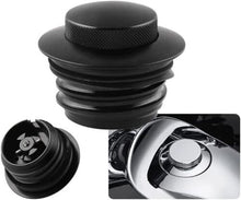 Load image into Gallery viewer, Black Pop Up Fuel Gas Tank Cap Cover For Harley Softail Motorcycle XL 883 1200