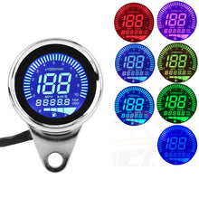 Load image into Gallery viewer, Universal Motorcycle LCD Digital Speedometer Motorbike Tachometer Odometer Gauge