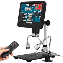 Load image into Gallery viewer, Double lens 7'' microscope and endoscope electronics digital microscope PCB Phone Repair SMD/SMT Soldering Tool