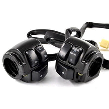 Load image into Gallery viewer, Black Motorcycle Handlebar Control Switche&Wiring Harness For Harley Sportster Dyna Vrod Softail