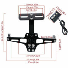 Load image into Gallery viewer, Motorcycle Fender Led License Number Plate Bracket Holder Tidy Tail