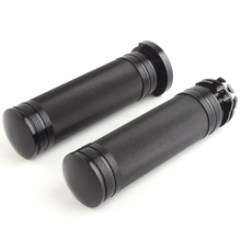 Load image into Gallery viewer, 1" CNC Black Hand Grips Handlebar For Harley Davidson Touring Sportster Dyna FXS