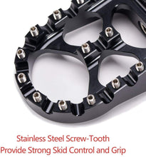 Load image into Gallery viewer, Wide Foot Peg MX Style for Harley Dyna Sportster Iron 883 Fatboy Bobber Black